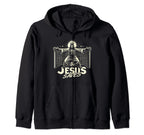 C J S Religious Christian Soccer Hoodie - Fun Novelty Design Men Women