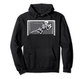 Skeleton Soccer Goal Keeper Halloween Goalie Hoodie - Trendy Graphic Unisex