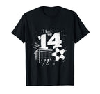 14Th Birthday Soccer Player Football 14 T-Shirt - Streetwear Style Unisex