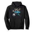 Raccoon Soccer Goalie Diving Save Hoodie - Trendy Graphic Men Women