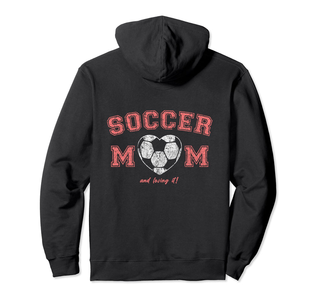 Soccer Mom Heart Hoodie - Trendy Graphic for Adults