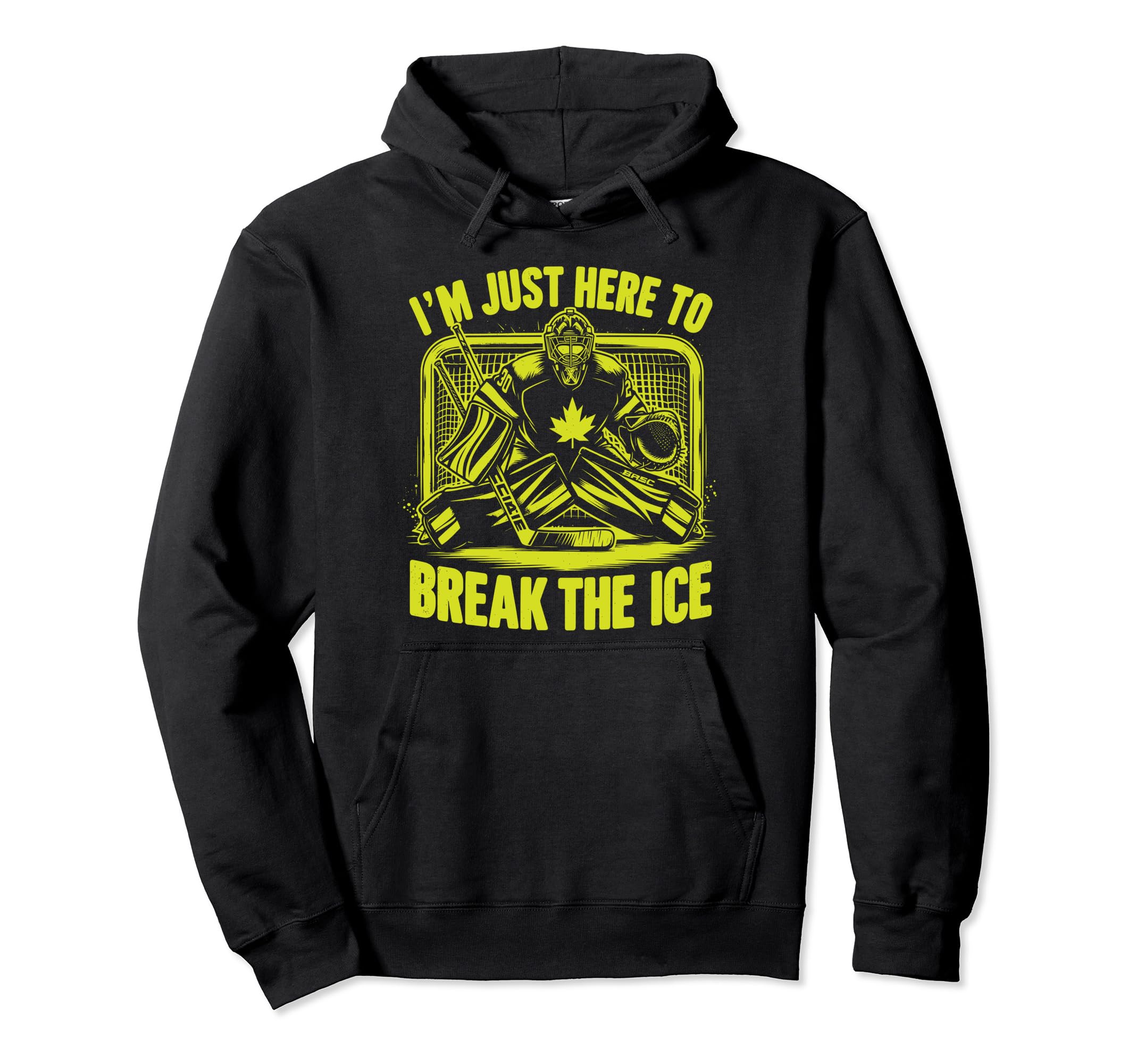 Ice Hockey Goalie Goaltender Keeper Hoodie - Streetwear Style Unisex