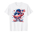 Patriotic Soccer Ball 4Th July Drip T-Shirt - Custom Art Print for Adults