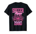 Soccer Mom Loud Proud Since 1980 T-Shirt - Graphic Print for Adults