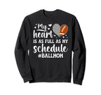Ball Mom Proud Football Soccer Mom Sweatshirt - Graphic Print Men Women
