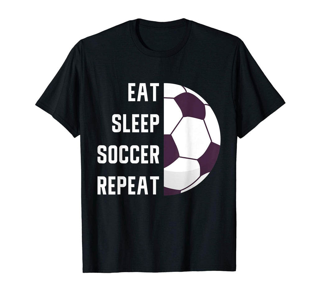 Eat Sleep Soccer Repeat Gift T-Shirt - Fun Novelty Design for Adults