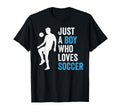 Just Who Loves Soccer T-Shirt - Unique Graphic Unisex