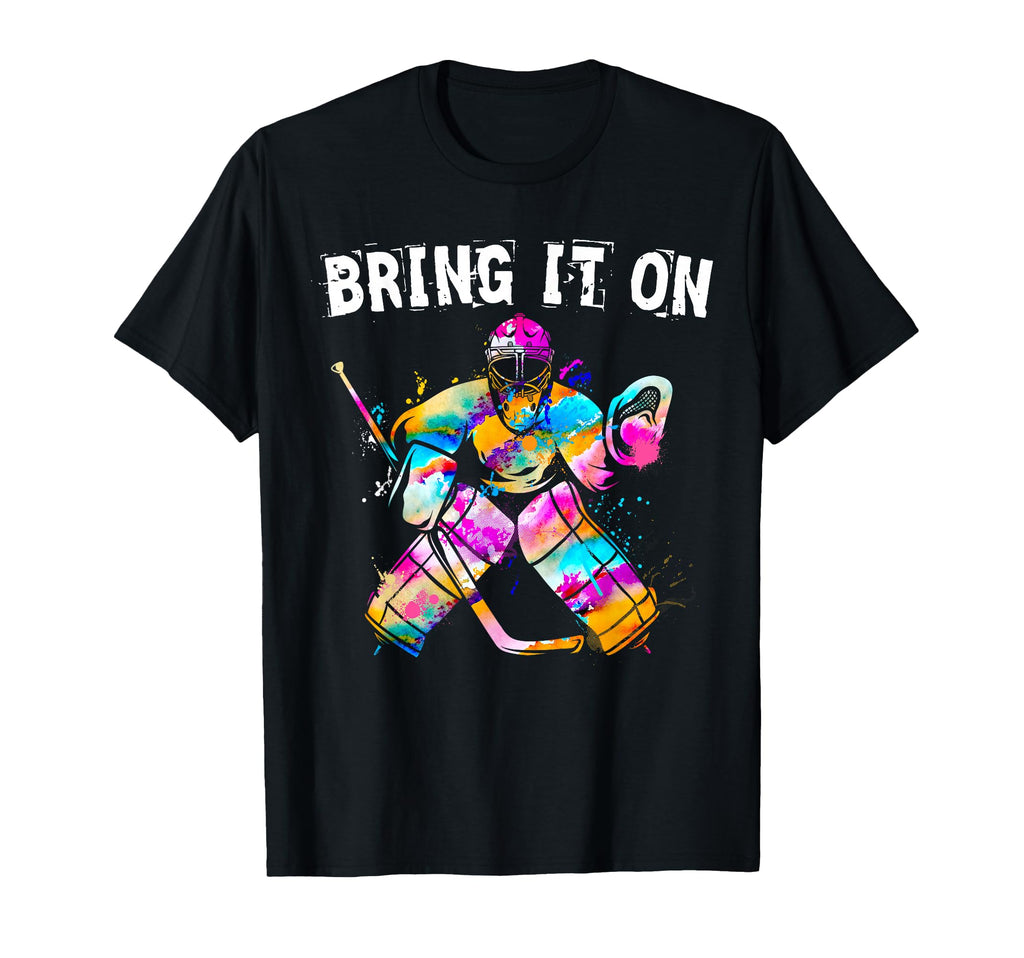 Ice Hockey Player Goalkeeper Ice Hockey T-Shirt - Aesthetic Graphic Unisex