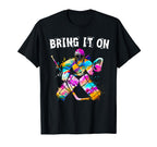 Ice Hockey Player Goalkeeper Ice Hockey T-Shirt - Aesthetic Graphic Unisex