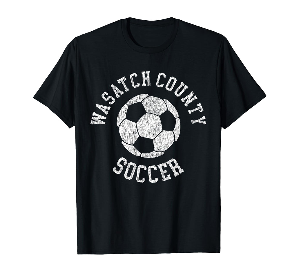 Wasatch County Soccer Distressed T-Shirt - Casual Everyday Wear for Adults
