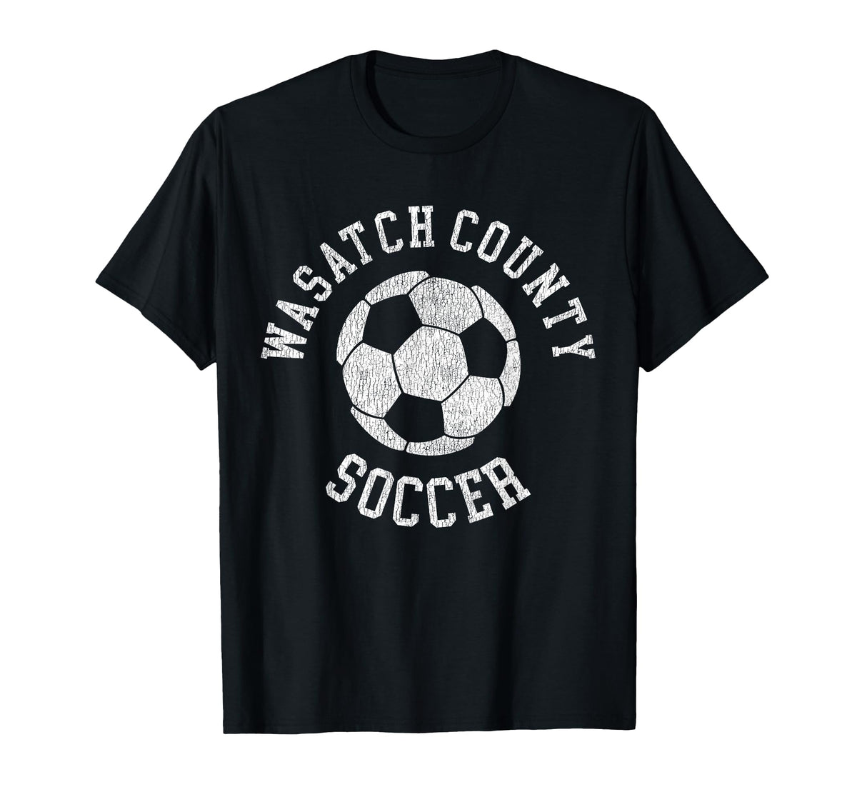 Wasatch County Soccer Distressed T-Shirt - Casual Everyday Wear for Adults