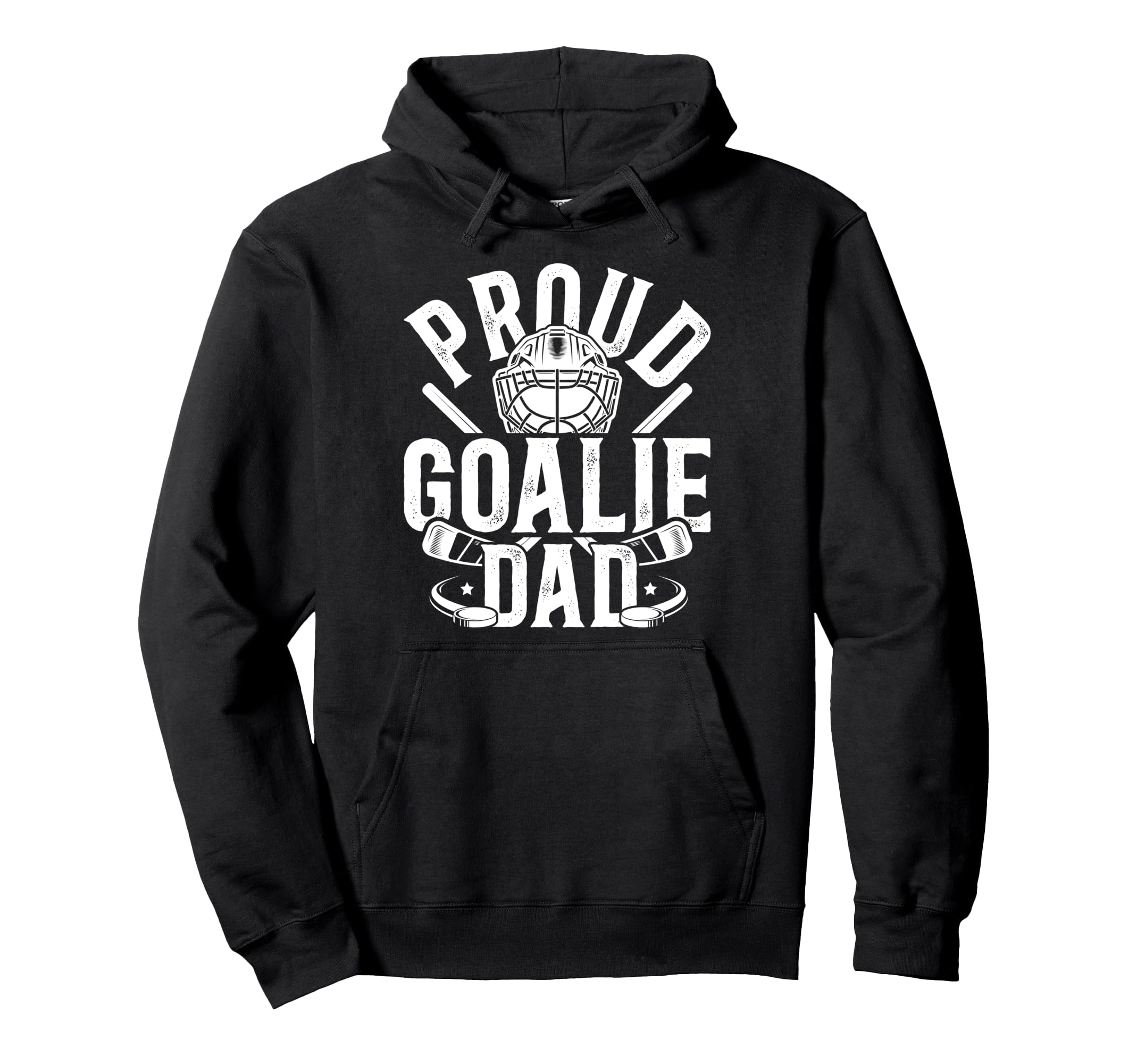 Proud Hockey Goalie Dad Hockey Goalkeeper Hoodie - Custom Art Print Unisex