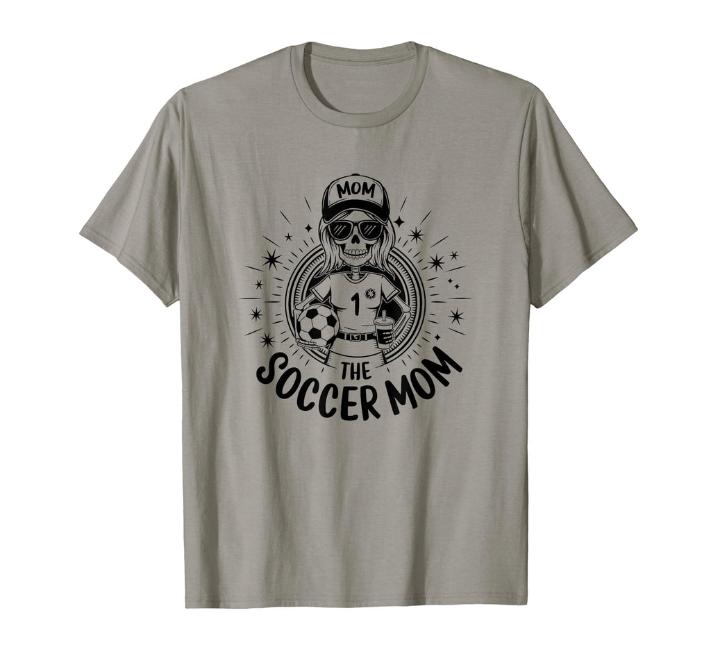 Soccer Mom Skeletton Halloween T-Shirt - Casual Everyday Wear for Adults