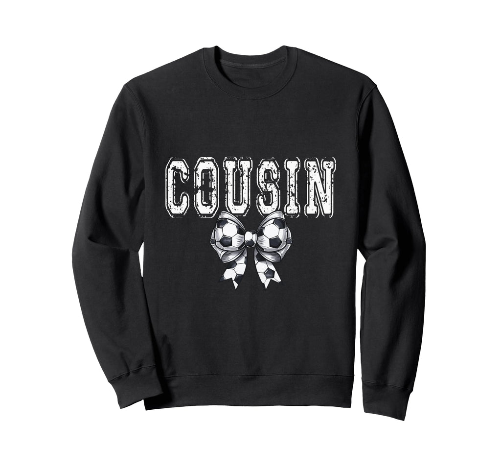 Coquette Soccer Cousin Spirit Sweatshirt - Trendy Graphic Unisex
