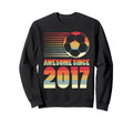 Awesome Since 2017 Soccer 9Th Sweatshirt - Casual Everyday Wear Unisex