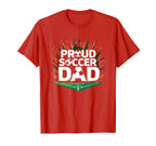 Proud Soccer Dad Cheering Sideline T-Shirt - Graphic Print Men Women