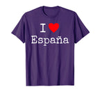 I Love Espana Spain T-Shirt - Trendy Graphic for Adults