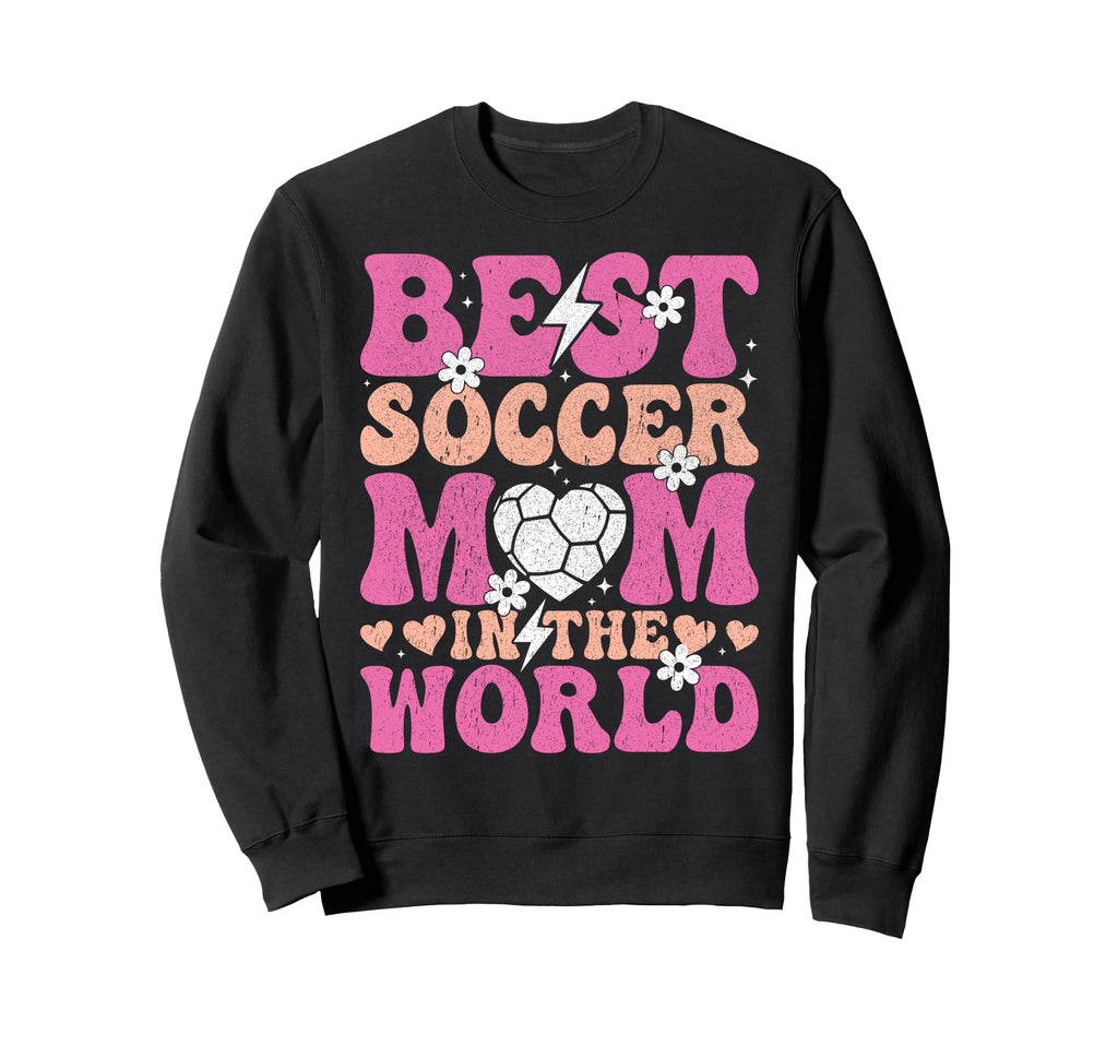 Best Soccer Mom World Sweatshirt - Minimalist Print for Adults