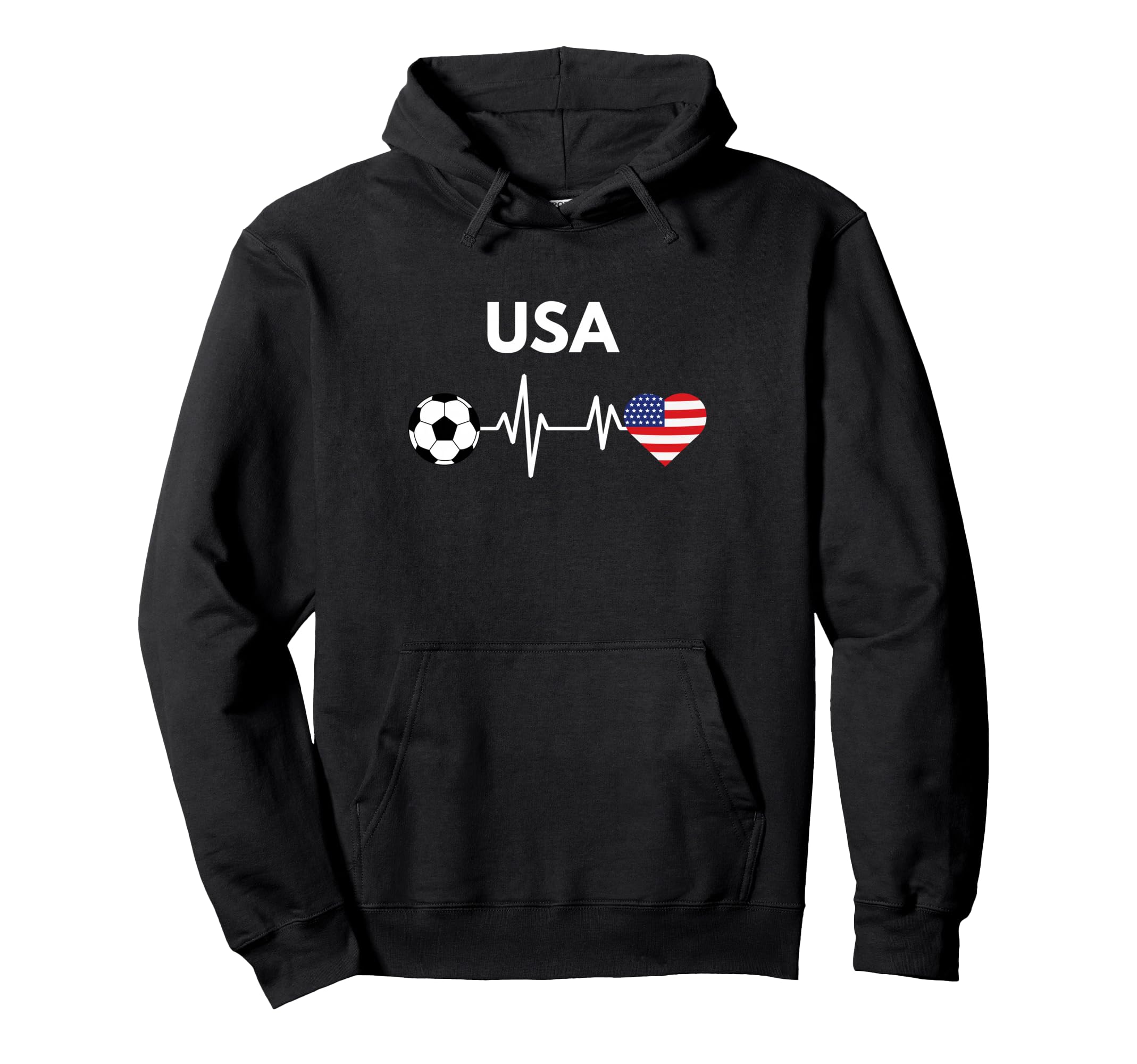 Usa 2026 United States Flag Soccer Ball Hoodie - Streetwear Style Unisex