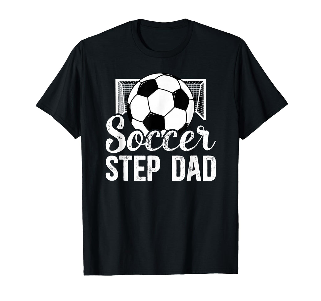Soccer Step Dad Soccer Player Stepfather T-Shirt - Aesthetic Graphic Unisex