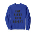 Eat Sleep Gym Repeat Sweatshirt - Custom Art Print Men Women
