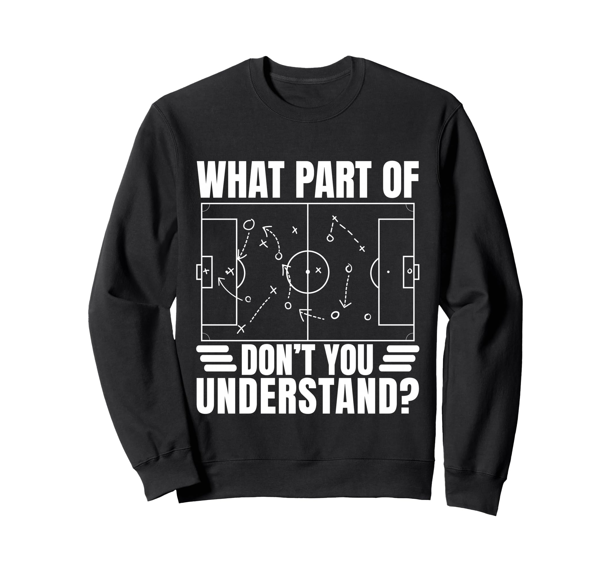 Funny Soccer Coach Gift What Part Sweatshirt - Casual Everyday Wear Unisex