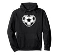 Soccer Heart Player Fan Valentines Day Hoodie - Novelty Apparel Unisex