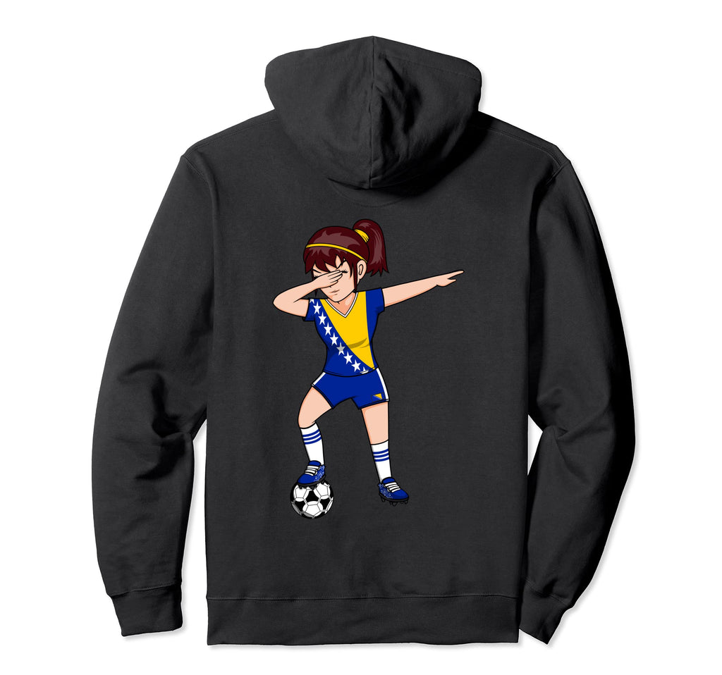 Dabbing Soccer Bosnia Herzegovina Hoodie - Custom Art Print Men Women