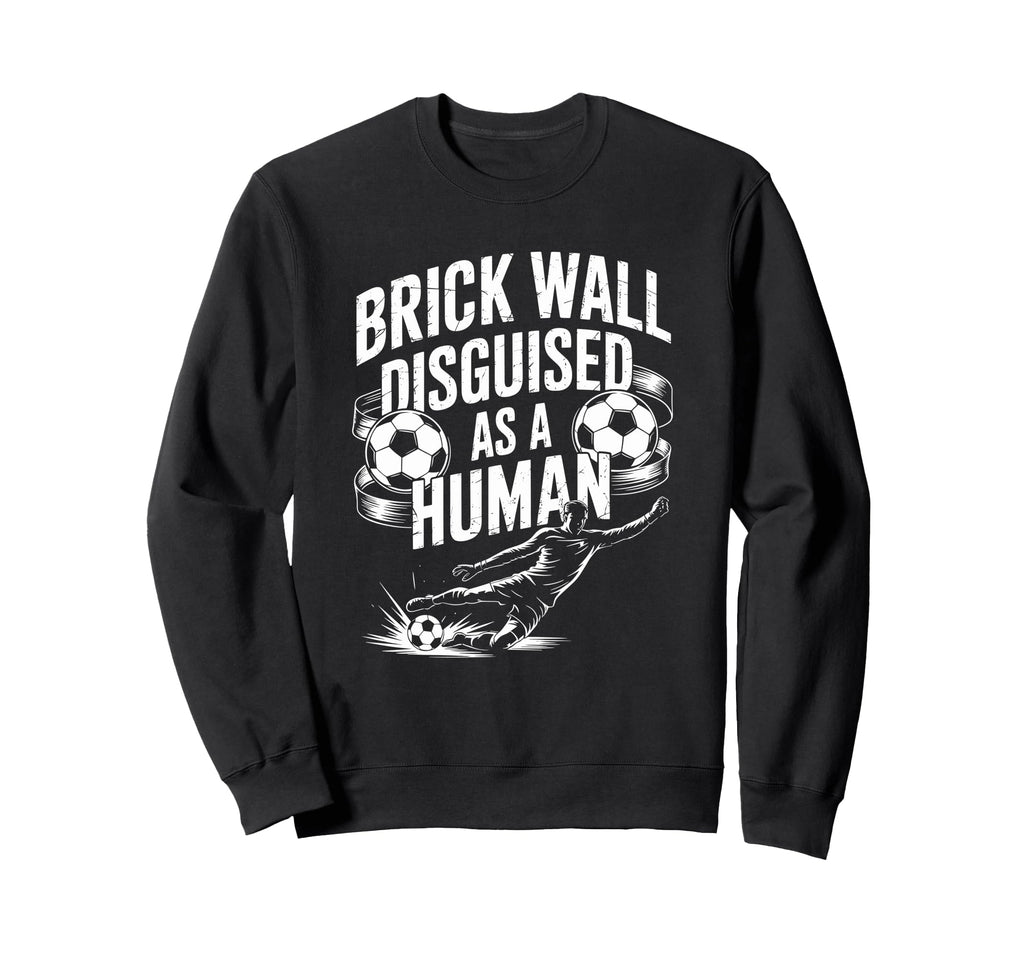 Coach Soccer Player Brick Wall Sweatshirt - Minimalist Print Men Women