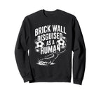 Coach Soccer Player Brick Wall Sweatshirt - Minimalist Print Men Women