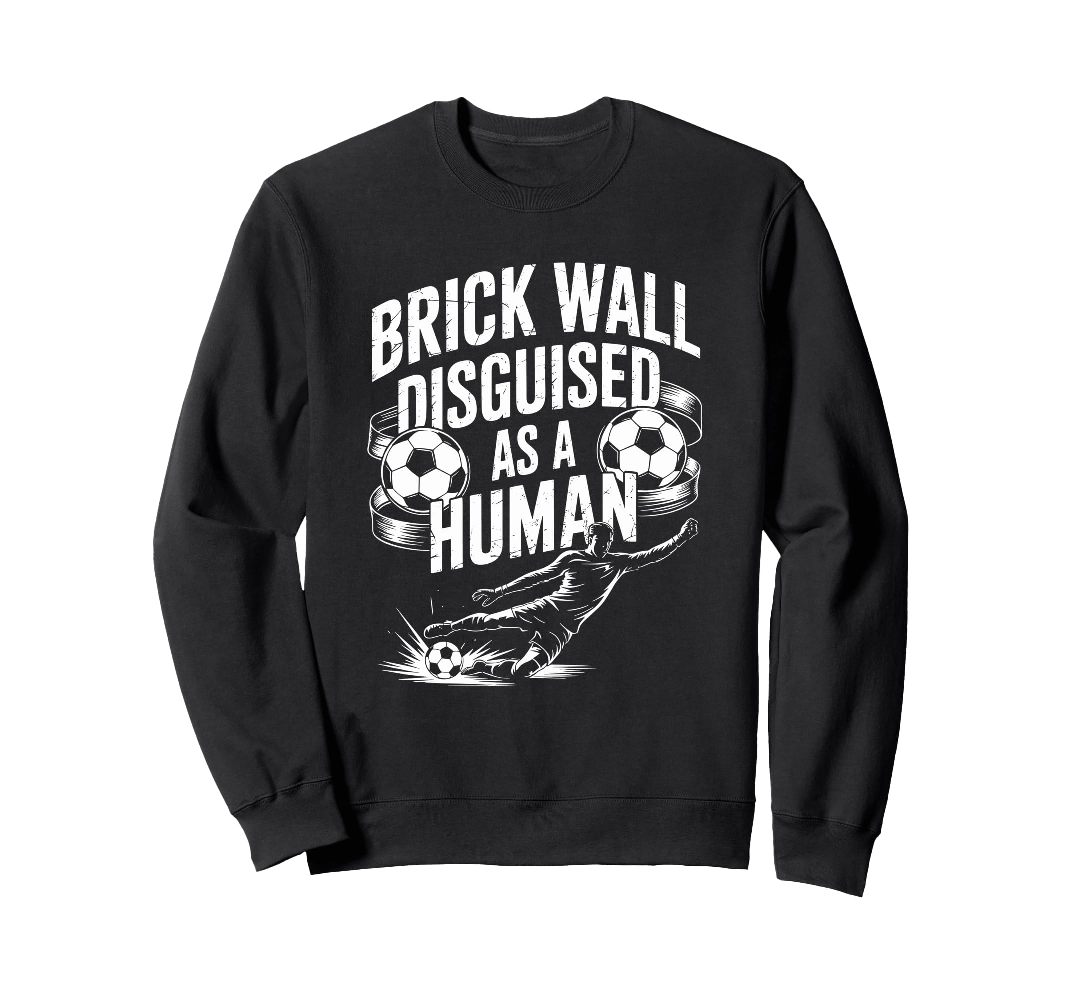 Coach Soccer Player Brick Wall Sweatshirt - Minimalist Print Men Women