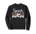 Soccer Mom Soccer Player Mama Leopard Sweatshirt - Graphic Print Unisex