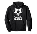 Soccer Nana Heart Funny Soccer Hoodie - Fun Novelty Design Men Women