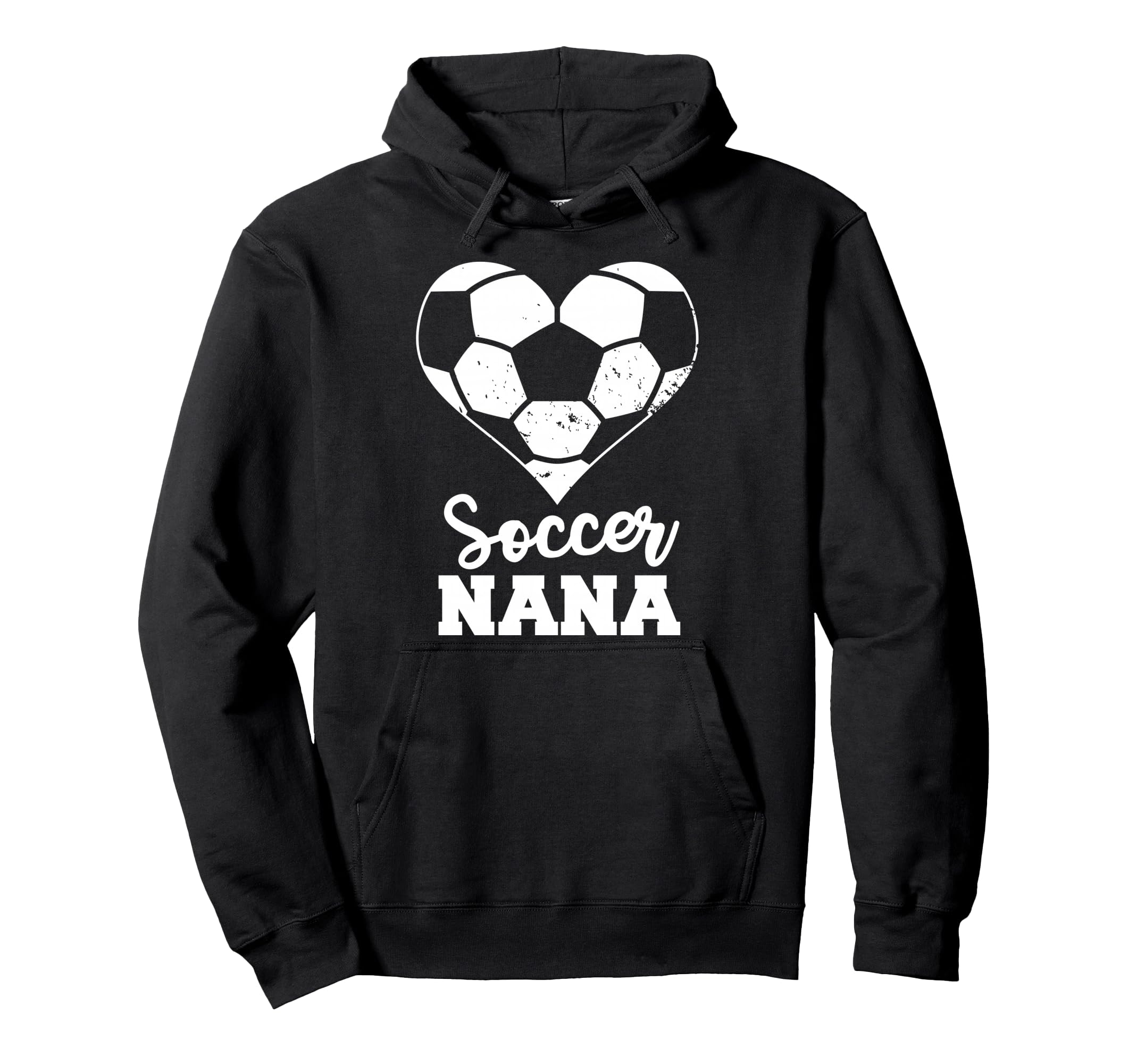 Soccer Nana Heart Funny Soccer Hoodie - Fun Novelty Design Men Women