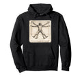 Funny Artistic Vitruvian Art Soccer Hoodie - Streetwear Style Unisex