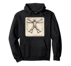 Funny Artistic Vitruvian Art Soccer Hoodie - Streetwear Style Unisex