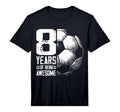 8Th Birthday Soccer Player Football T-Shirt - Aesthetic Graphic for Adults