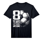 8Th Birthday Soccer Player Football T-Shirt - Aesthetic Graphic for Adults
