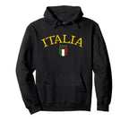 Italia Soccer Hoodie - Minimalist Print for Adults