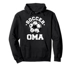 Soccer Oma Soccer Ball Distressed Funny Hoodie - Graphic Print Unisex