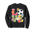 Funny Soccer Art Soccer Player Sweatshirt - Unique Graphic Men Women