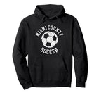 Miami County Soccer Distressed 90S Hoodie - Casual Everyday Wear Unisex