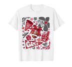 Red Black Cheerleader Game Day Football T-Shirt - Unique Graphic Unisex