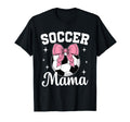 Coquette Bow Soccer Mama Soccer Mom T-Shirt - Unique Graphic for Adults