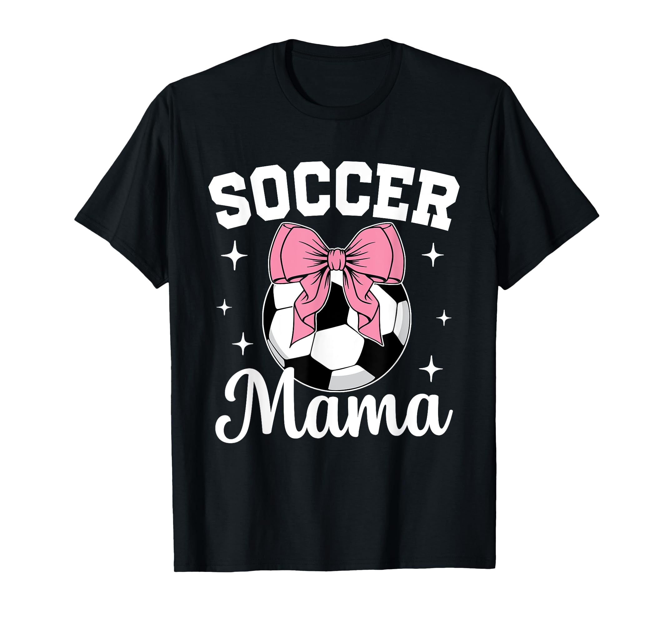 Coquette Bow Soccer Mama Soccer Mom T-Shirt - Unique Graphic for Adults