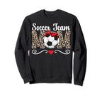 Soccer Team Mom Soccer Team Mama Sweatshirt - Trendy Graphic Unisex