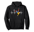 Soccer Heartbeat Football Player Hoodie - Casual Everyday Wear for Adults