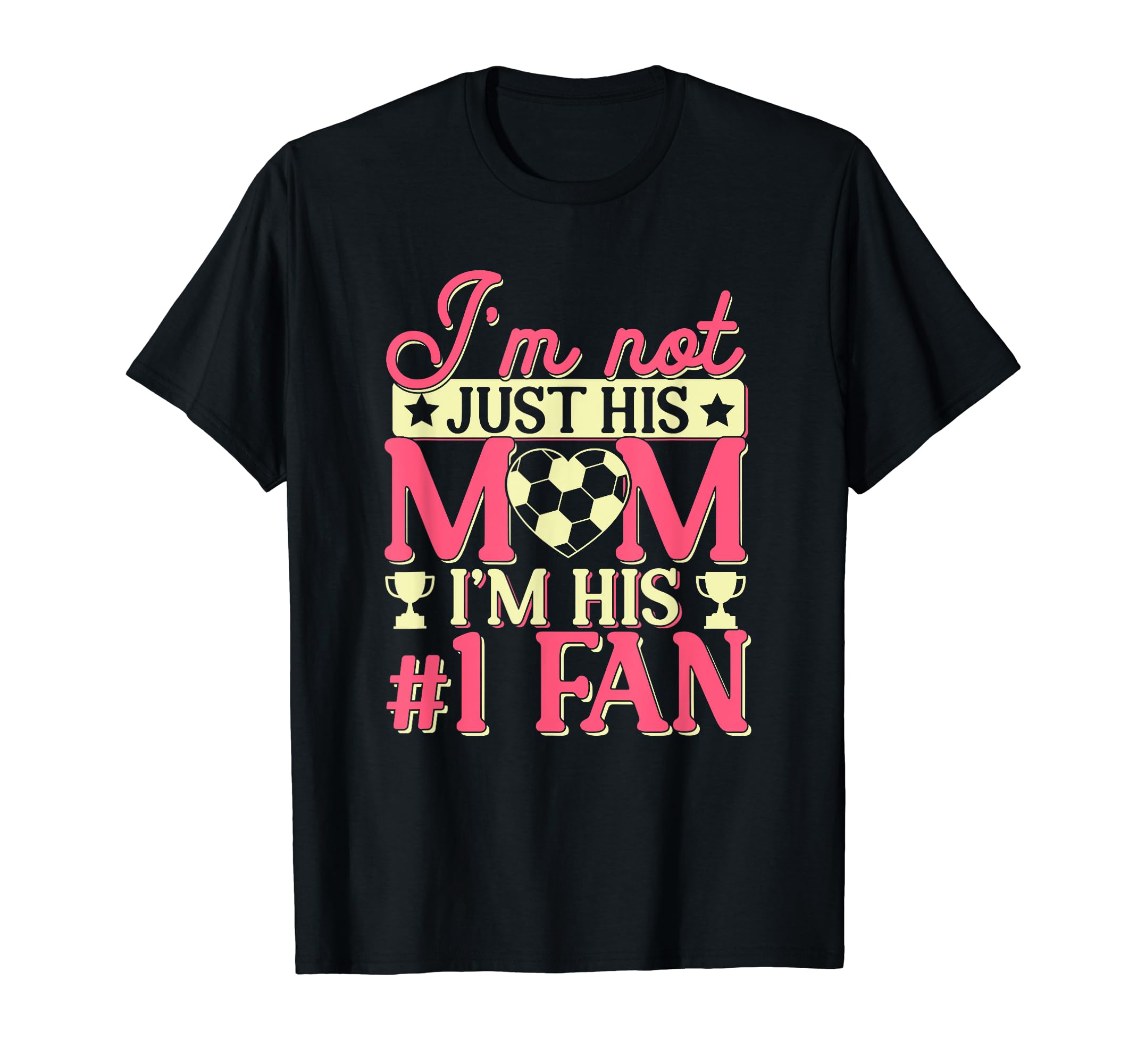 Soccer Mom Number 1 Fan Team Game Day T-Shirt - Novelty Apparel Unisex