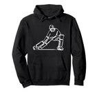 Field Hockey Goalkeeper Drawing Hoodie - Novelty Apparel for Adults