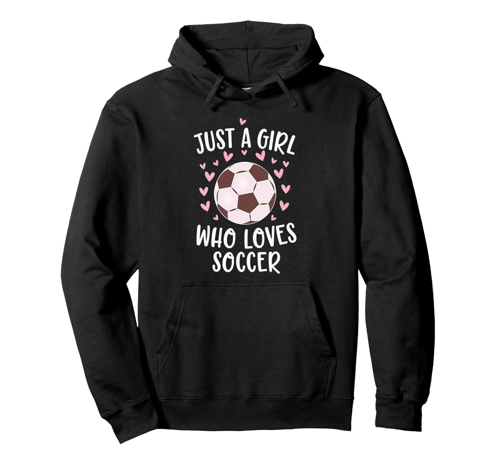 Just Who Loves Soccer Soccer Game Sports Hoodie - Graphic Print Unisex